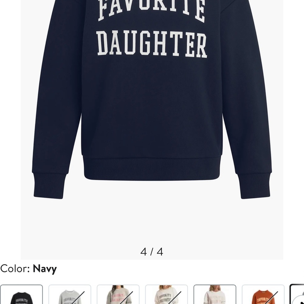 Favorite Daughter Dark Blue Sweatshirt